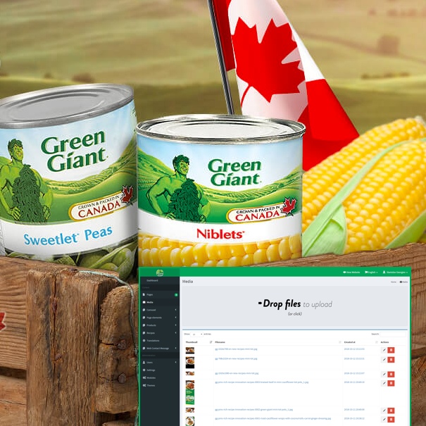 Green Giant CMS Corporate Website